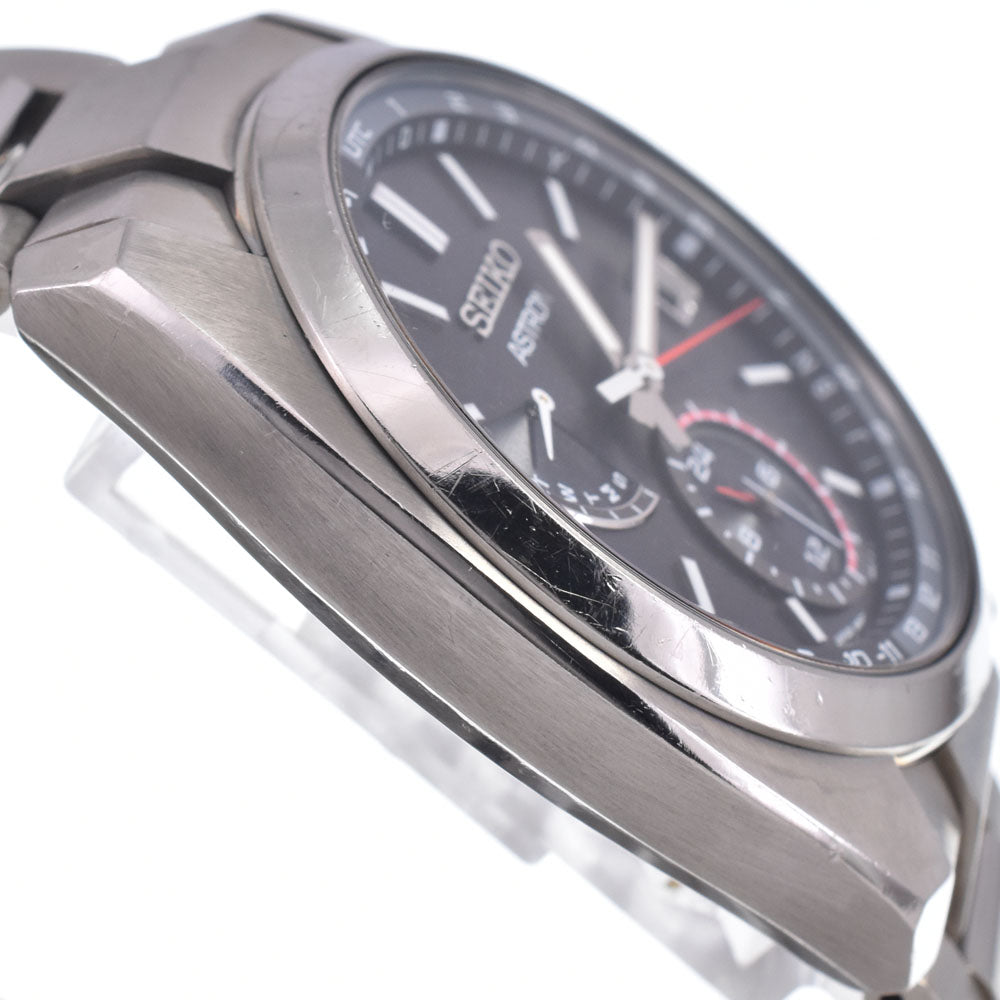 SEIKO Astron SBXY017/8B63-0BA0 Day date black Dial Radio Sync Solar Men's
 Watch P#149030