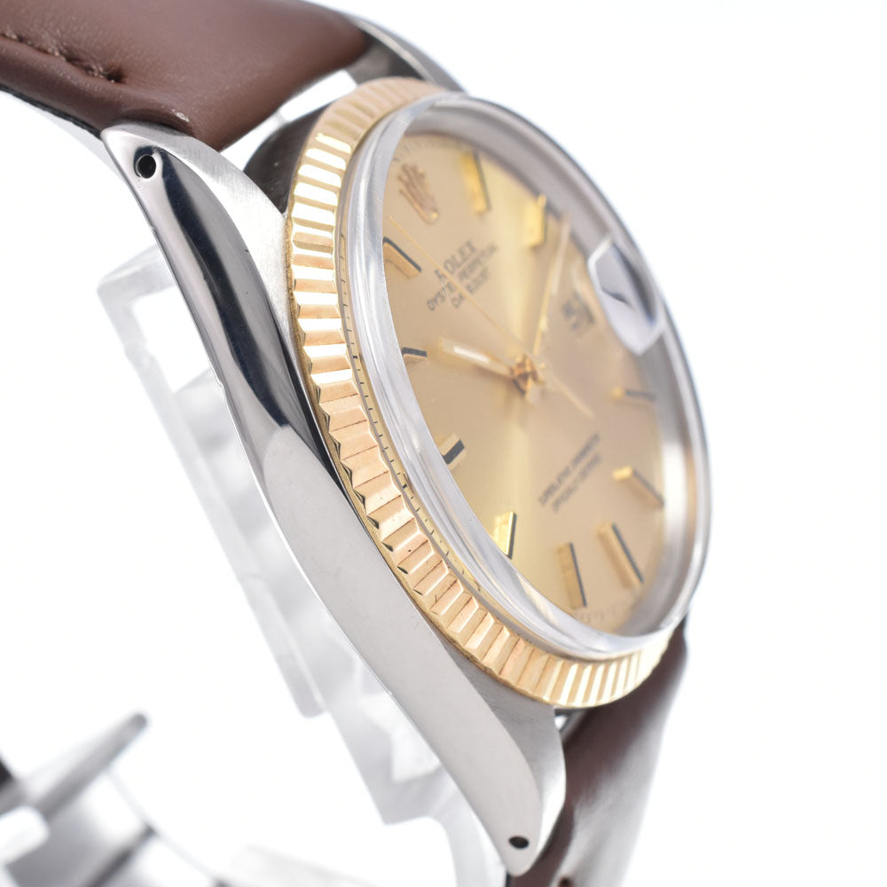 with paper ROLEX DATEJUST 1601 vintage Cal.1570 gold Dial Automatic Men's
 Watch P#149032