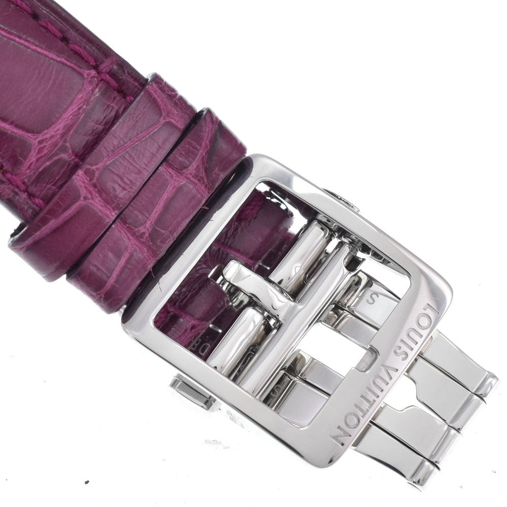 LOUIS VUITTON Tambour Q1313 Date Silver Dial Quartz Ladies
 Watch Q#149036
