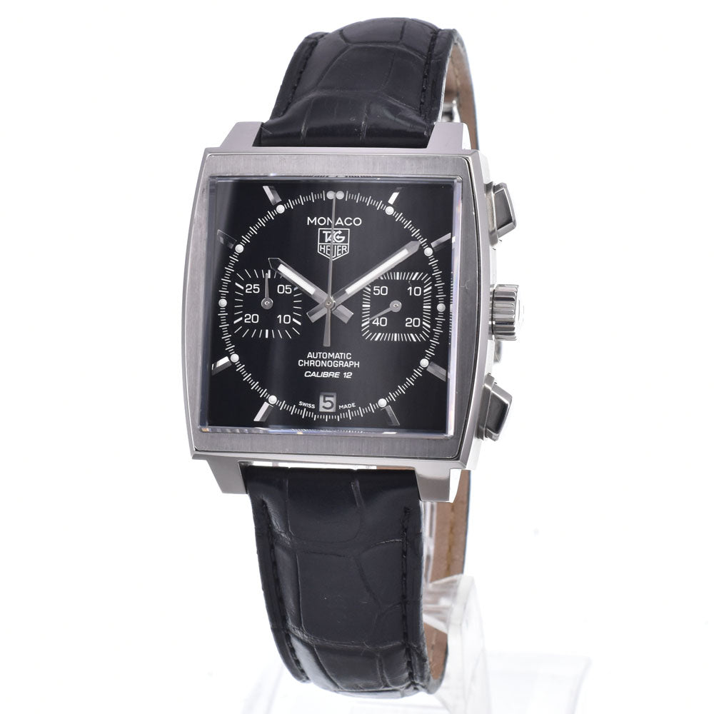 TAG HEUER Monaco CAW2110.FC6177 Chronograph Caliber 12 black Dial Automatic Men's
 Watch Q#149043