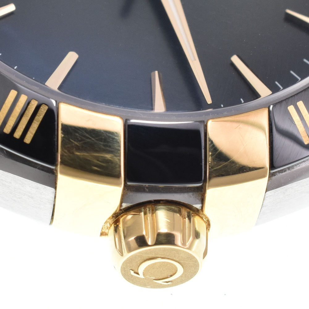 with paper OMEGA Constellation 131.23.41.21.10.001 see-through back date green Dial Automatic Men's
 Watch O#149044
