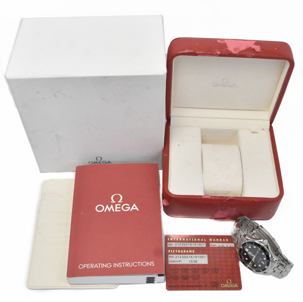 with paper OMEGA Seamaster Professional 300M 212.30.41.61.01.001 Date black Dial Quartz Men's
 Watch Q#149046