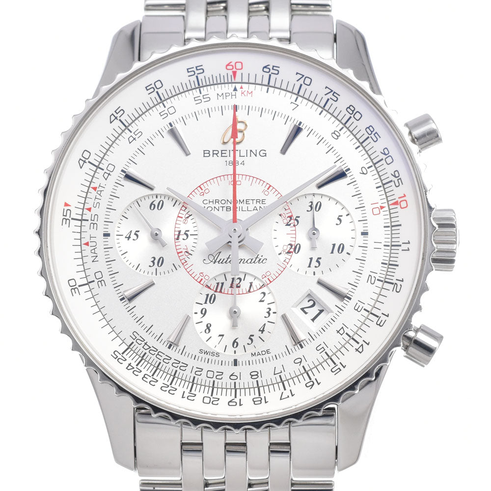 with paper BREITLING Mont Brillant AB0130 Silver Dial Automatic Men's
 Watch Q#149047