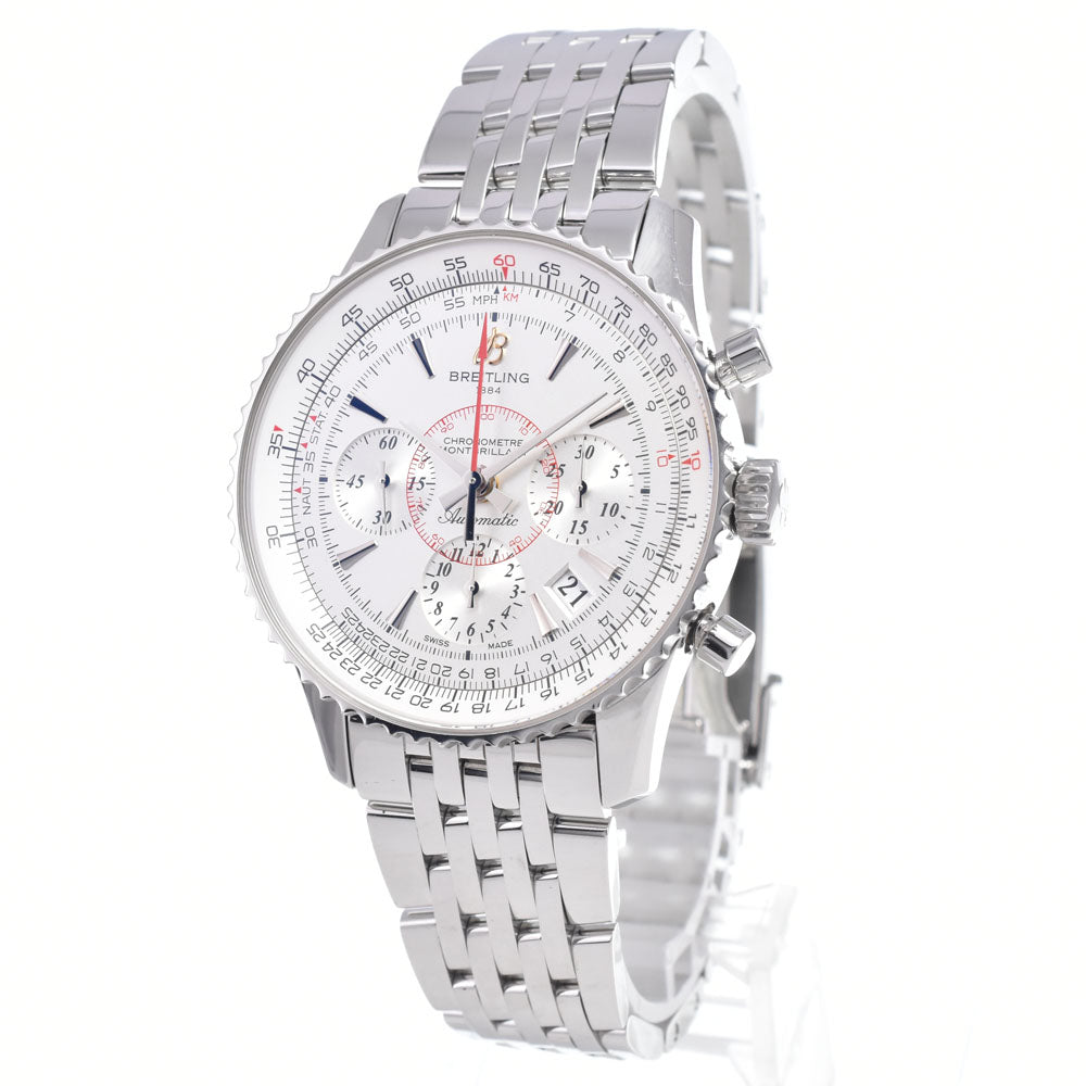 with paper BREITLING Mont Brillant AB0130 Silver Dial Automatic Men's
 Watch Q#149047