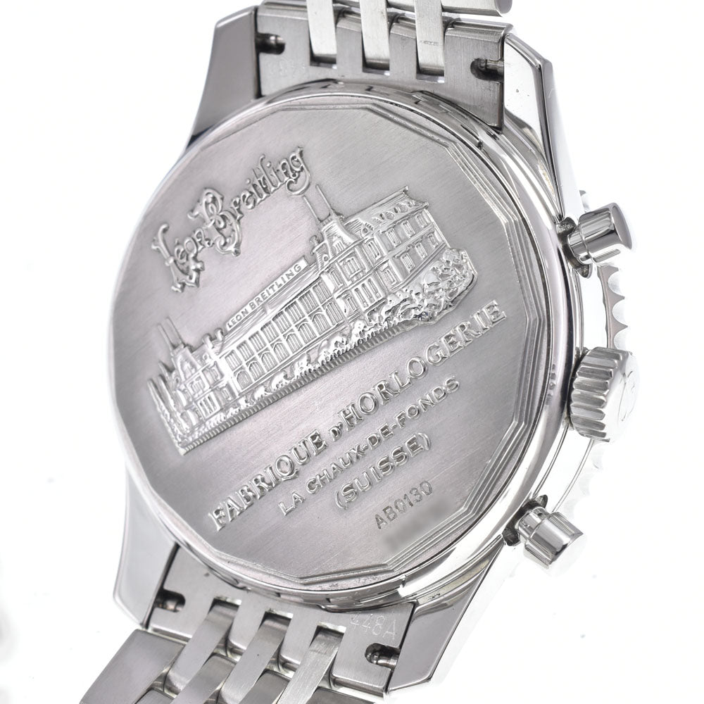 with paper BREITLING Mont Brillant AB0130 Silver Dial Automatic Men's
 Watch Q#149047