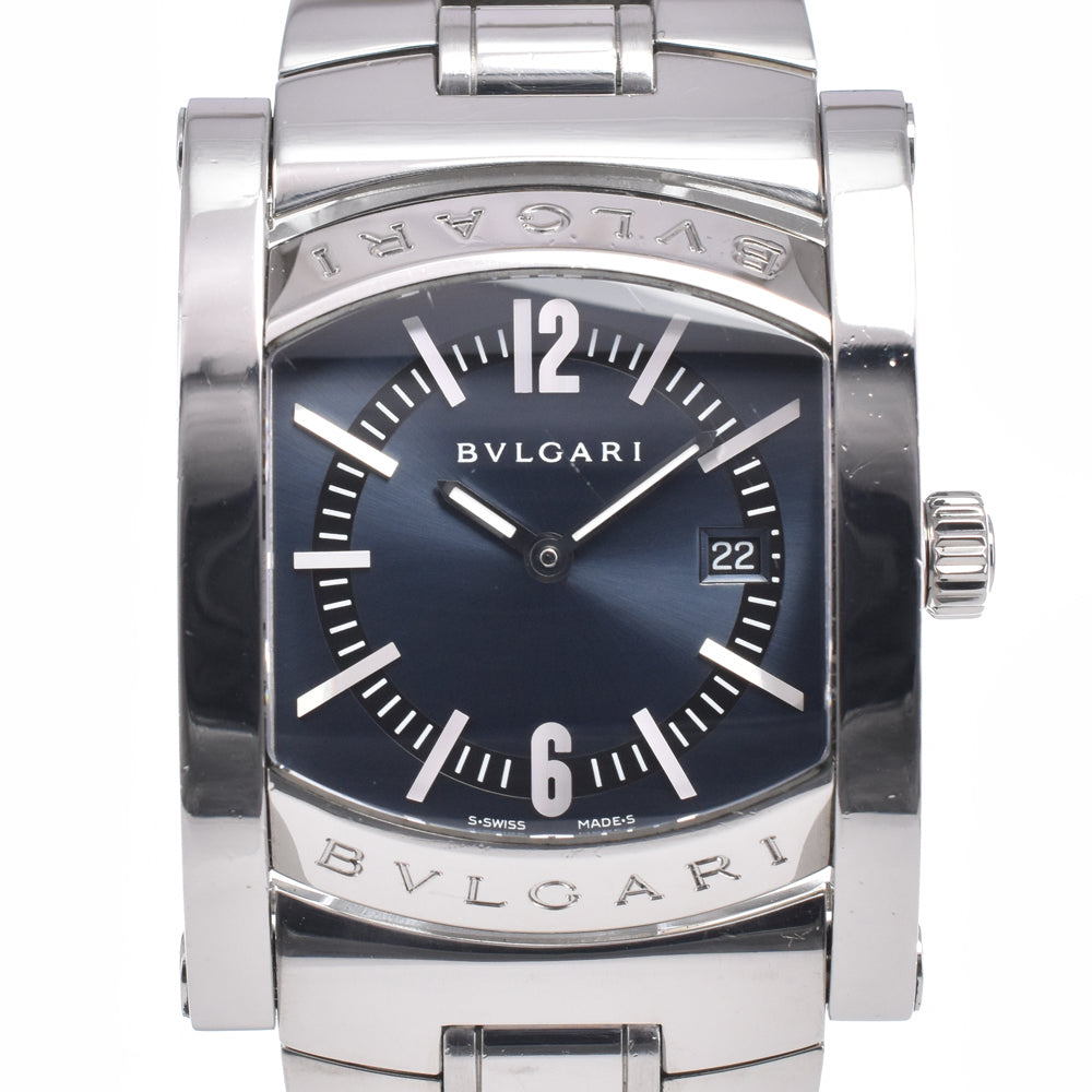 BVLGARI Assioma AA39S Date Navy Dial Quartz Ladies
 Watch R#149048