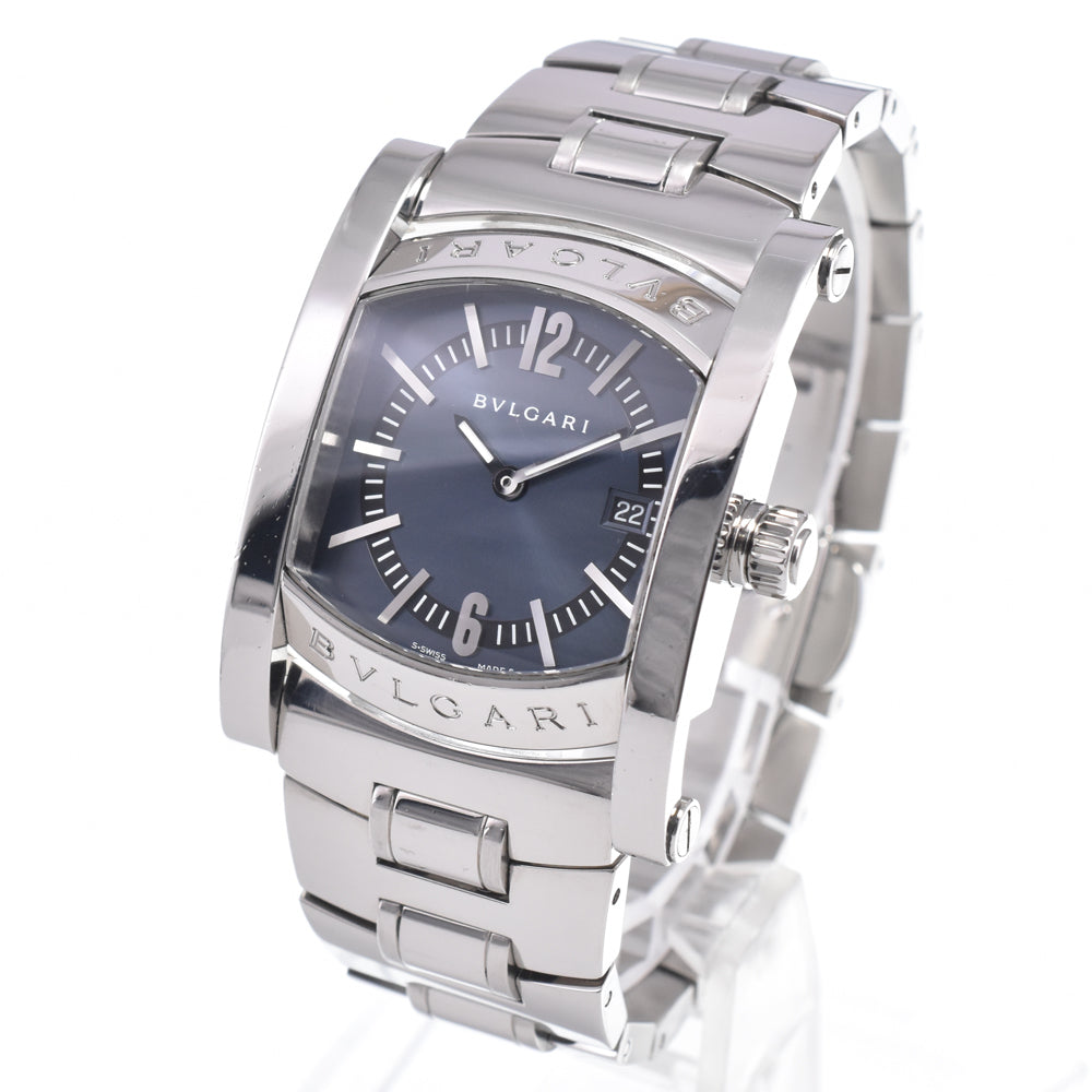 BVLGARI Assioma AA39S Date Navy Dial Quartz Ladies
 Watch R#149048