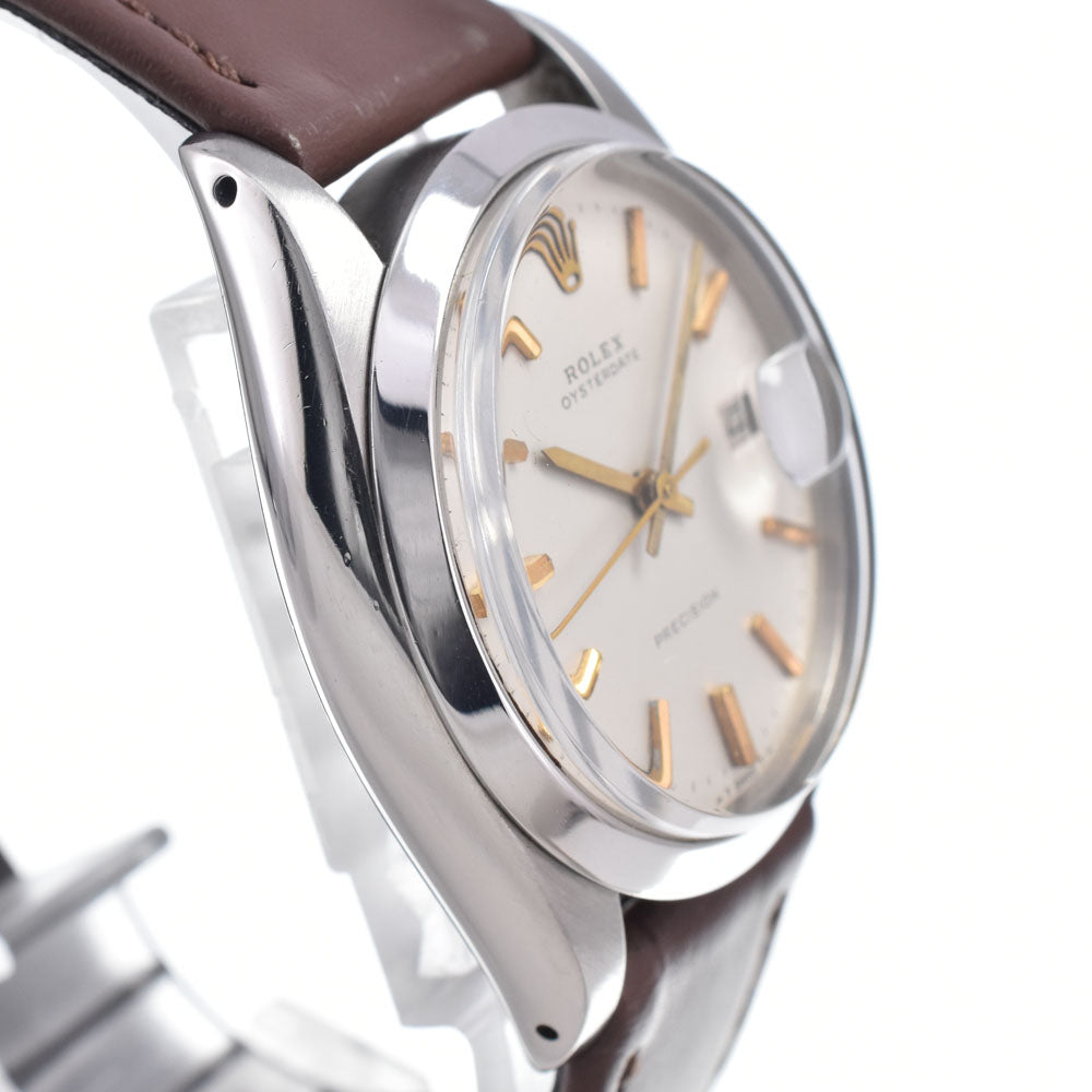 ROLEX Oyster Date Precision 6694 vintage Cal.1225 Silver Dial Hand Winding Men's
 Watch P#149049