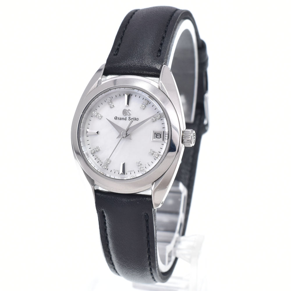 SEIKO GS Grand Seiko 4J52-0AC0 16P diamond White shell Dial Quartz Ladies
 Watch Q#149053