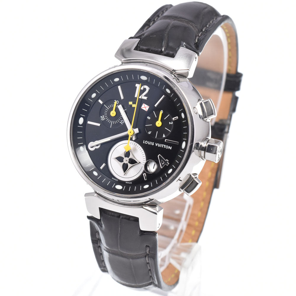 LOUIS VUITTON Tambour Lovely Cup MM Q132G Chronograph Date black Dial Quartz Ladies
 Watch Q#149056