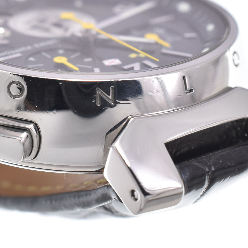 LOUIS VUITTON Tambour Lovely Cup MM Q132G Chronograph Date black Dial Quartz Ladies
 Watch Q#149056