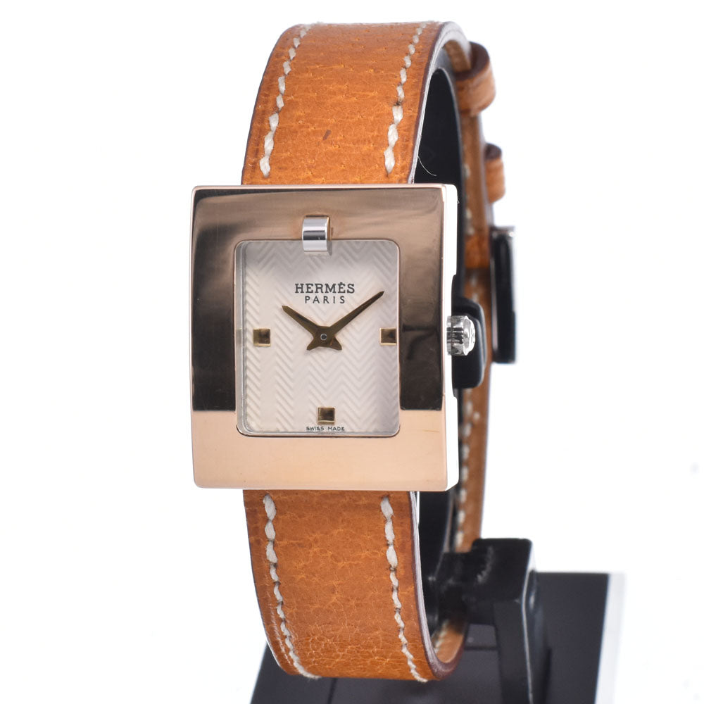 HERMES Belt watch BE1.120 □ F marking white Dial Quartz Ladies
 Watch P#149057