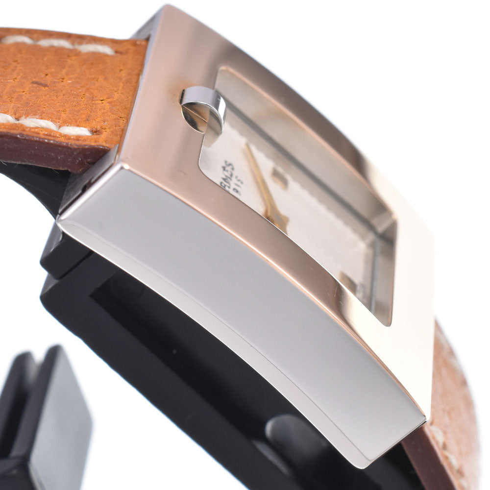 HERMES Belt watch BE1.120 □ F marking white Dial Quartz Ladies
 Watch P#149057