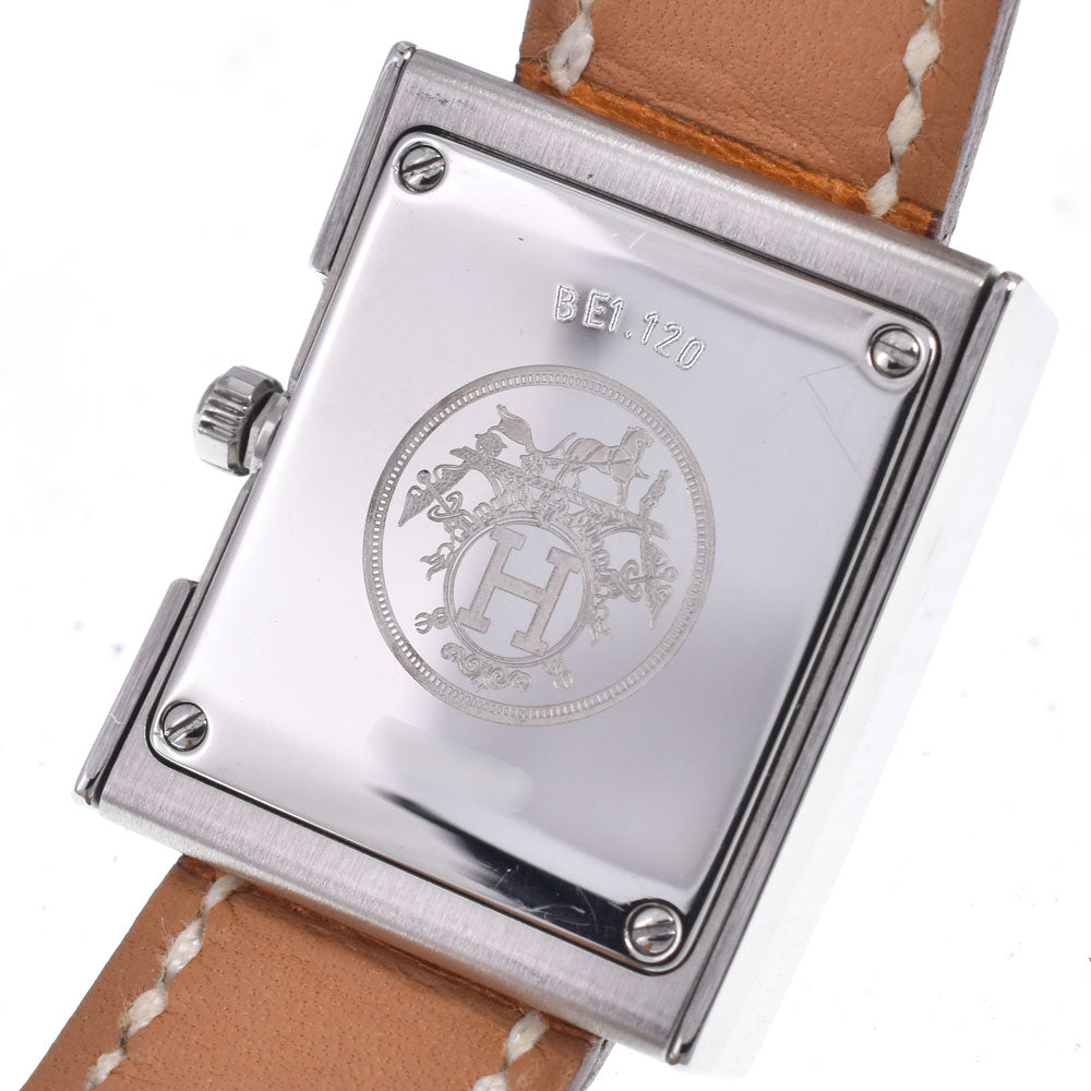 HERMES Belt watch BE1.120 □ F marking white Dial Quartz Ladies
 Watch P#149057