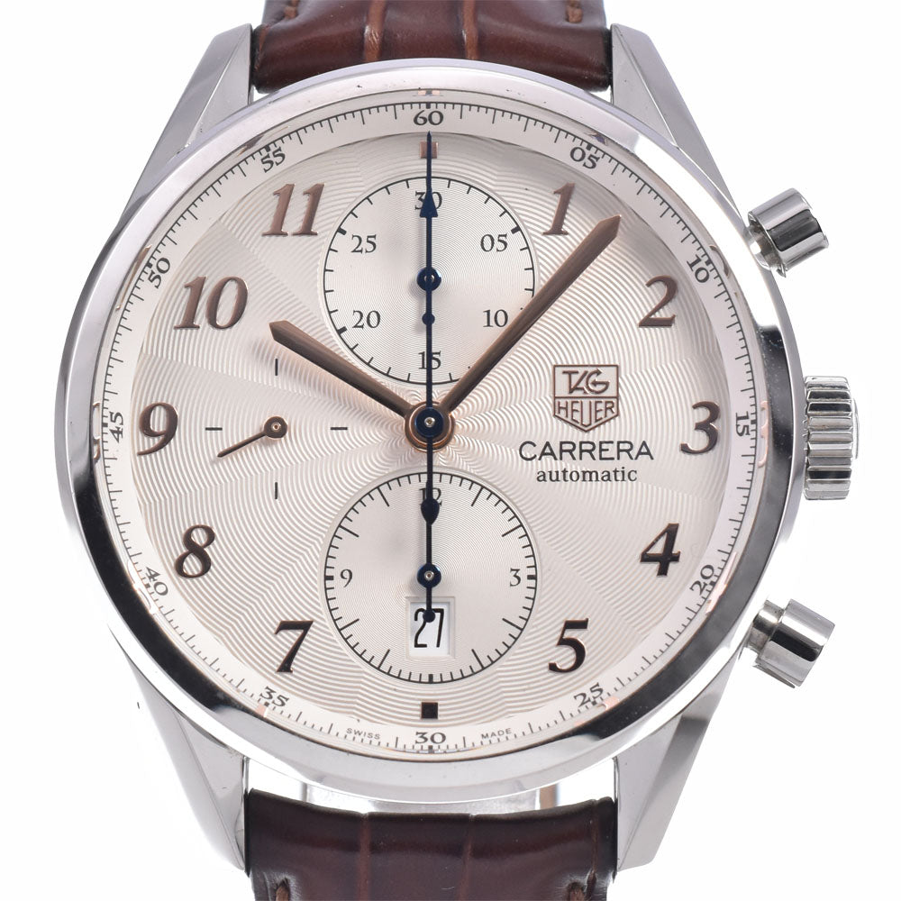 TAG HEUER Carrera Heritage CAS2112 Chronograph Silver Dial Automatic Men's
 Watch Q#149063
