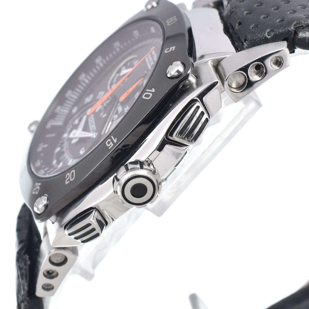 SEIKO Kinetic Sportura 7L22-0AM0 black Dial Auto quartz Men's
 Watch P#149068