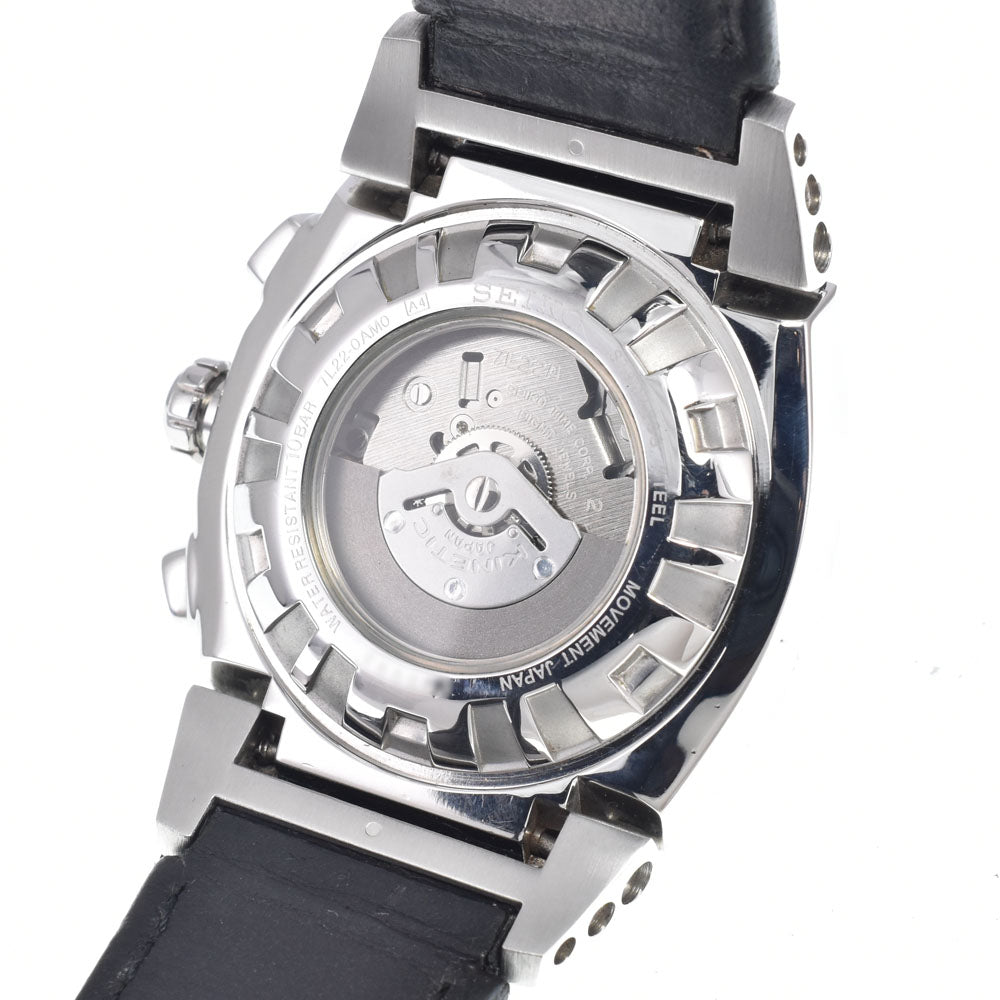 SEIKO Kinetic Sportura 7L22-0AM0 black Dial Auto quartz Men's
 Watch P#149068