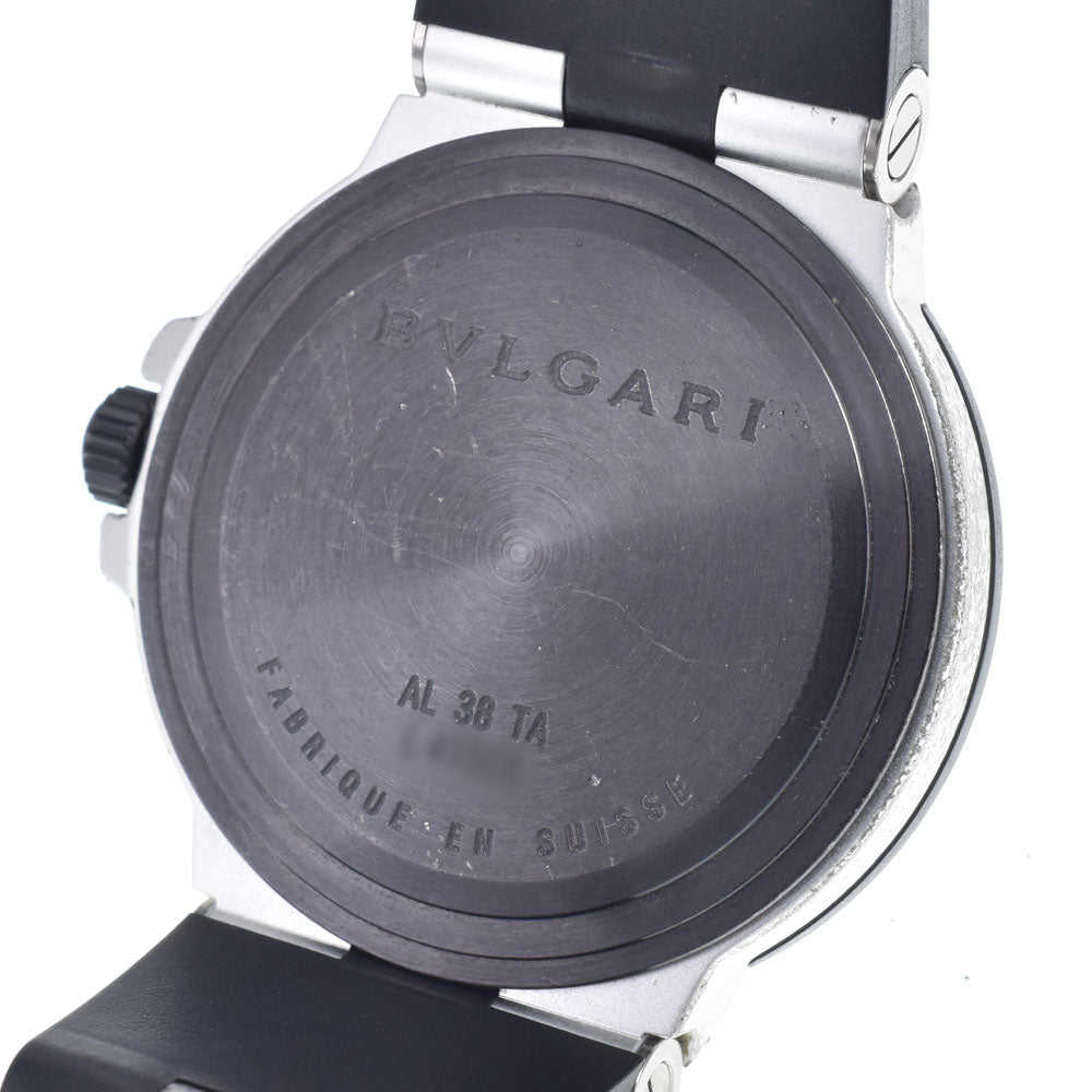 BVLGARI aluminum AL38TA Date Aluminum / Rubber Silver Dial Automatic Men's
 Watch P#149070