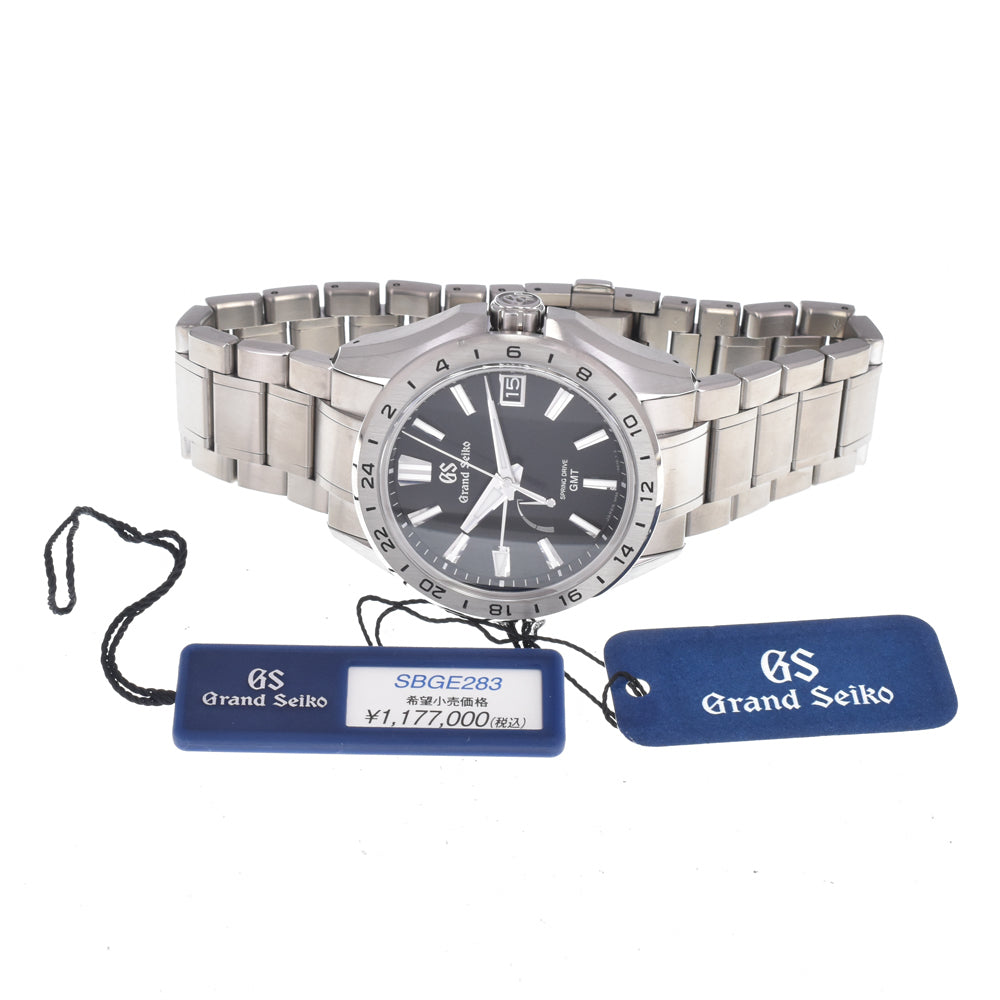 SEIKO Grand Seiko 9R66-0BJ0/SBGE283 GMT black Dial Spring drive Men's
 Watch P#149071