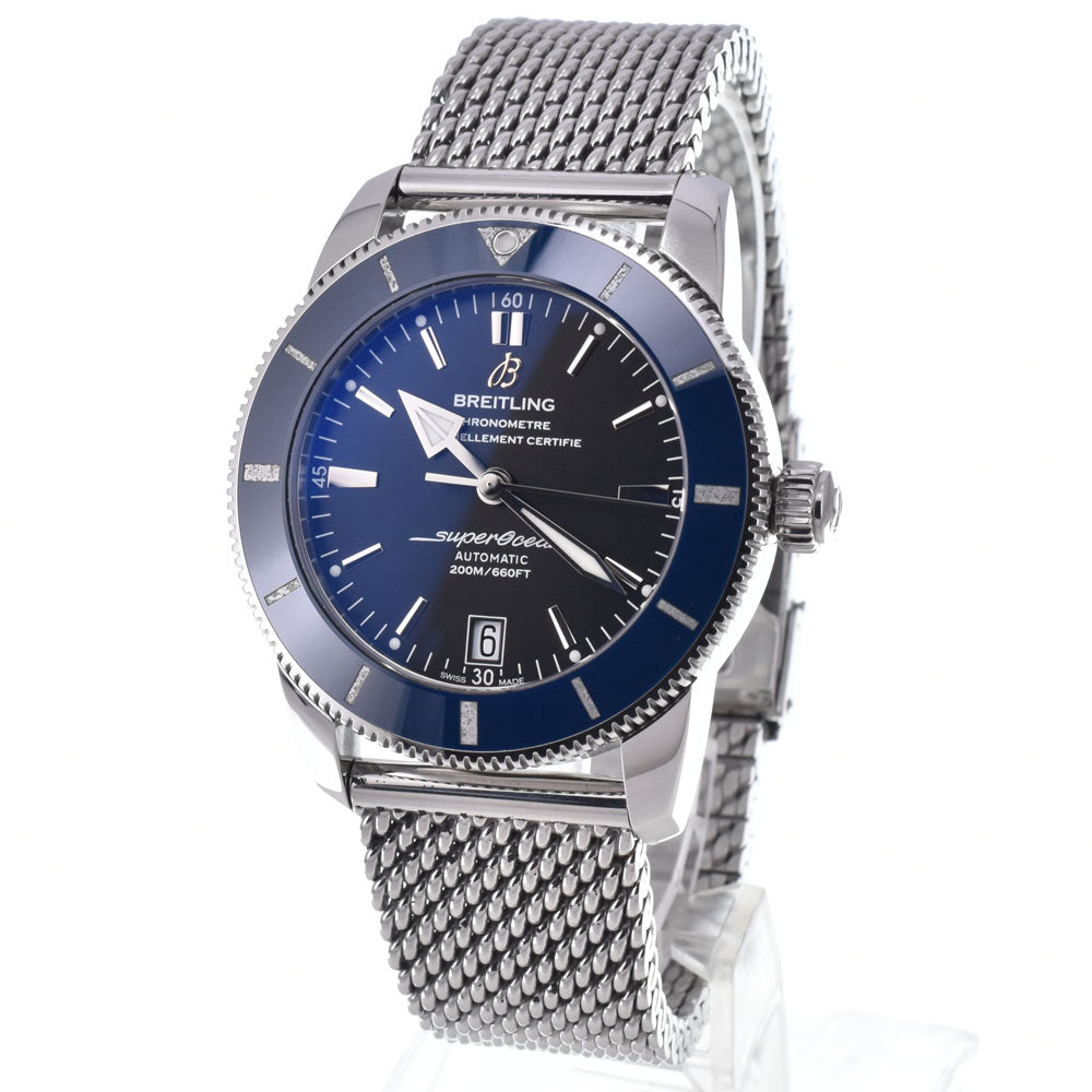 with paper BREITLING Super Ocean Heritage II AB2010 black Dial