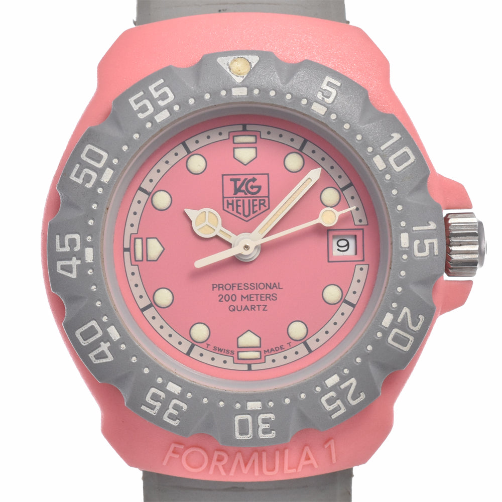 TAG HEUER Formula 1 360.508 stainless steel / rubber pink Dial Quartz Ladies
 Watch P#149078