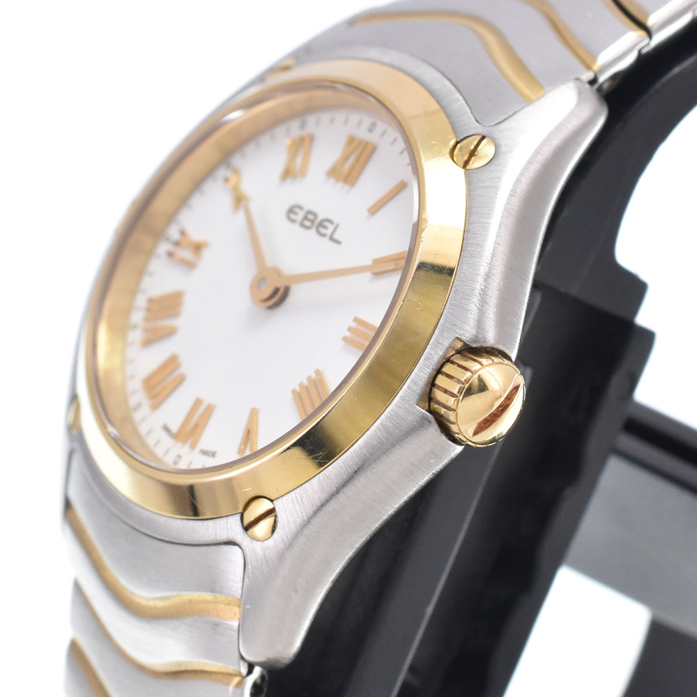 EBEL Classic wave 1003F11.1 K18YG Bezel white Dial Quartz Men's
 Watch R#149080