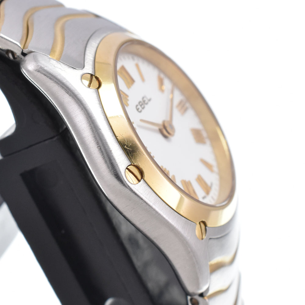 EBEL Classic wave 1003F11.1 K18YG Bezel white Dial Quartz Men's
 Watch R#149080