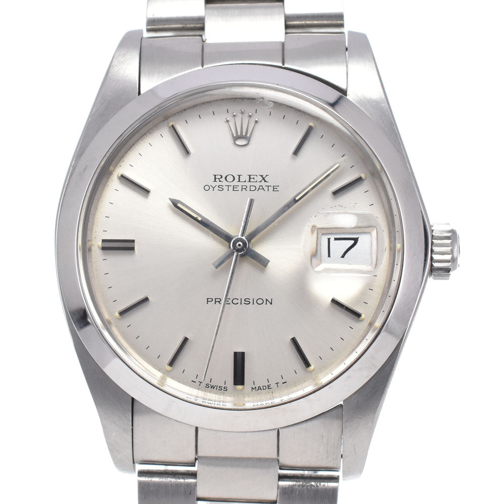 ROLEX Oyster Date Precision 6694 vintage Cal.1225 Silver Dial Hand Winding Men's
 Watch Q#149082