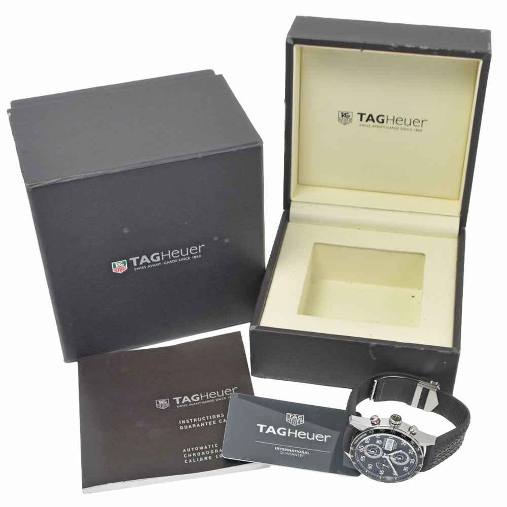 with paper TAG HEUER Carrera CV2A10 Caliber 16 black Dial Automatic Men's
 Watch P#149083