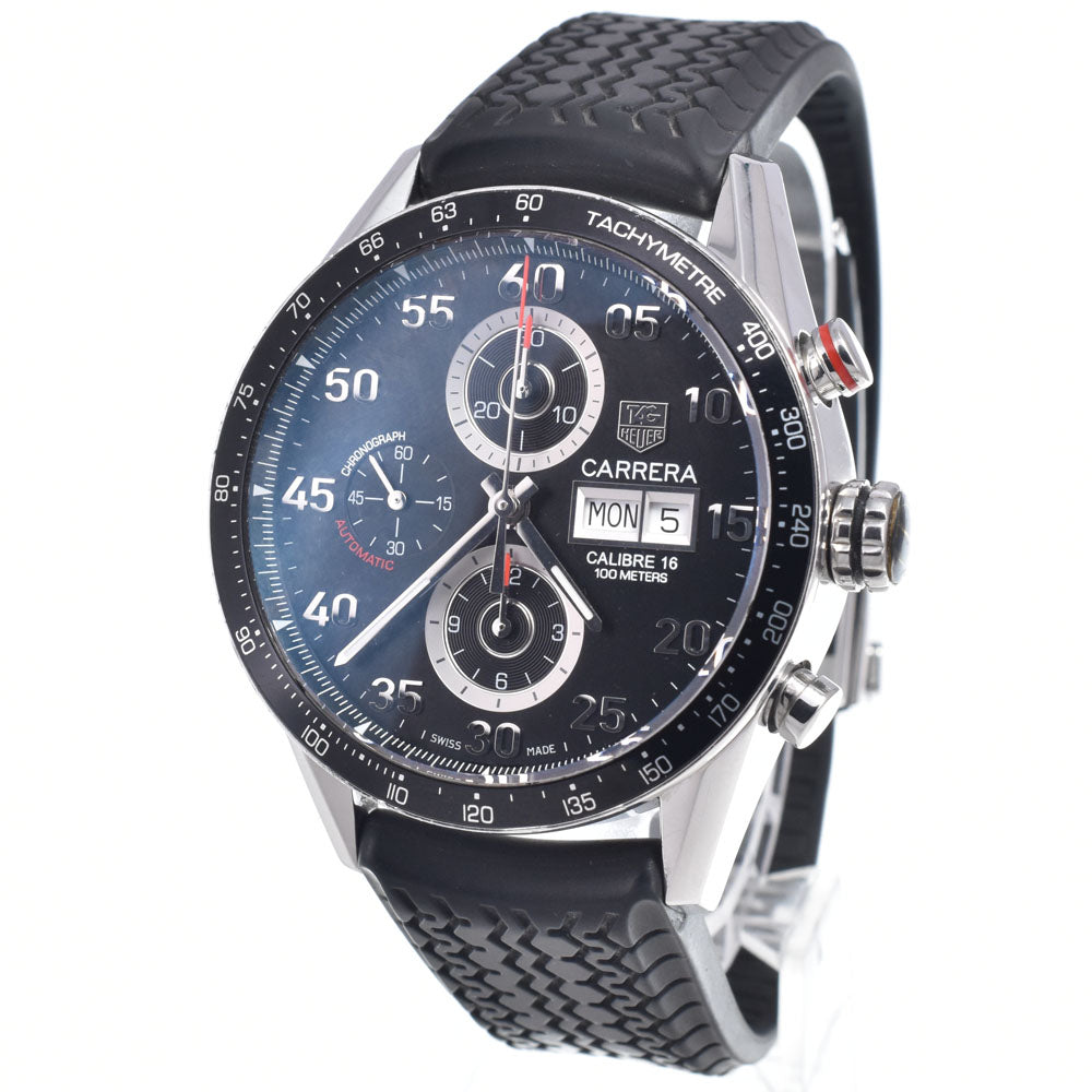 with paper TAG HEUER Carrera CV2A10 Caliber 16 black Dial Automatic Men's
 Watch P#149083