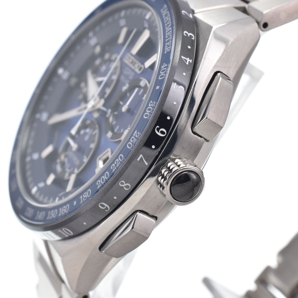 with paper SEIKO Astron SBXB127/8X82-0AR0-1 Titanium / ceramic blue Dial GPS Solar Men's
 Watch P#149089