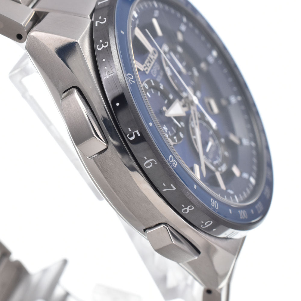 with paper SEIKO Astron SBXB127/8X82-0AR0-1 Titanium / ceramic blue Dial GPS Solar Men's
 Watch P#149089