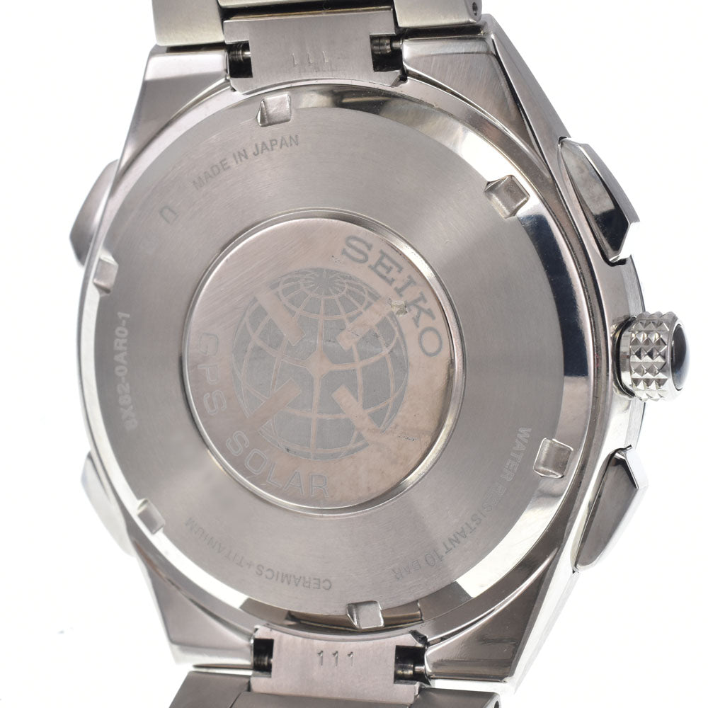 with paper SEIKO Astron SBXB127/8X82-0AR0-1 Titanium / ceramic blue Dial GPS Solar Men's
 Watch P#149089