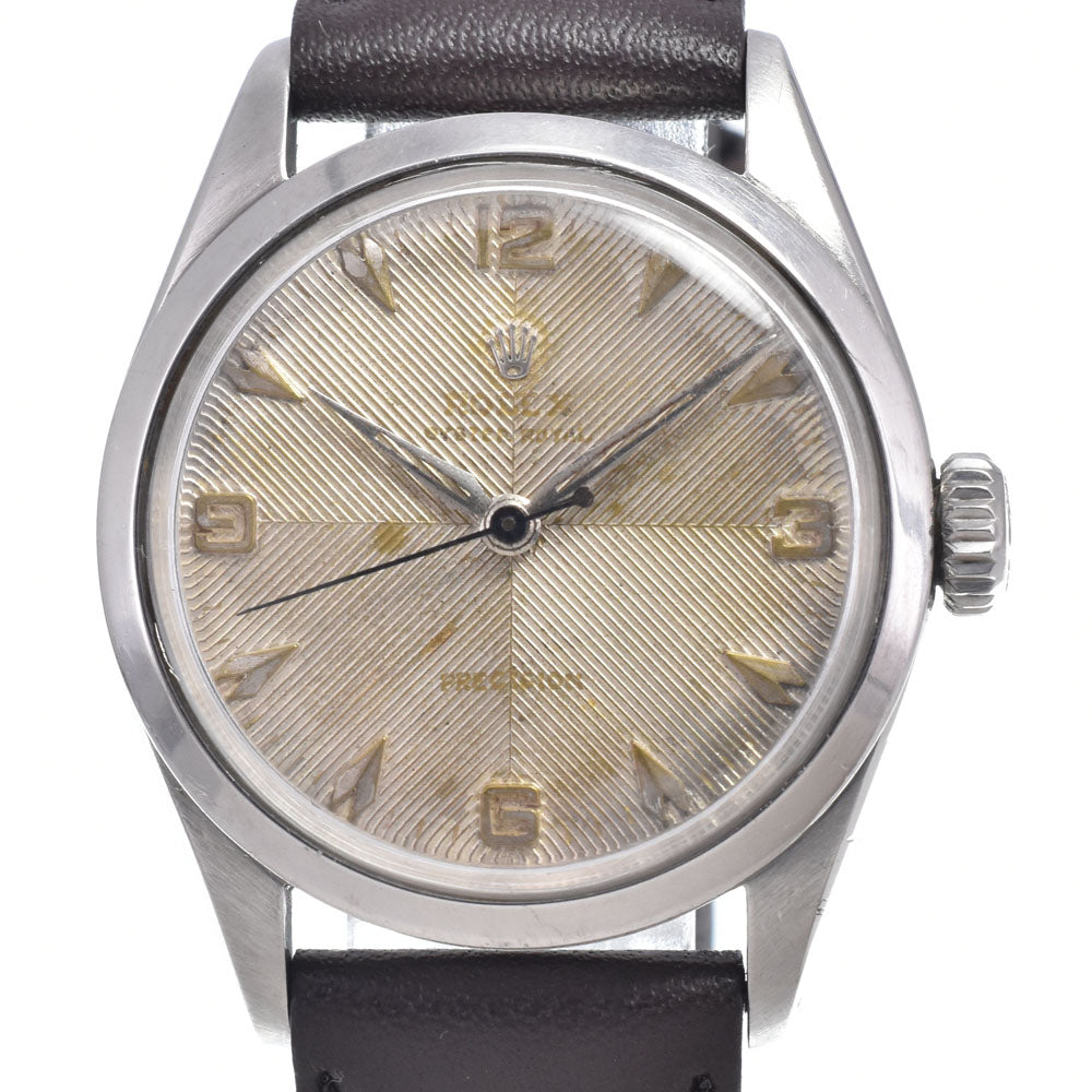 ROLEX Oyster Royal 6444 vintage Chevron Dial Cal.1210 Silver Dial Hand Winding Boy's
 Watch P#149090