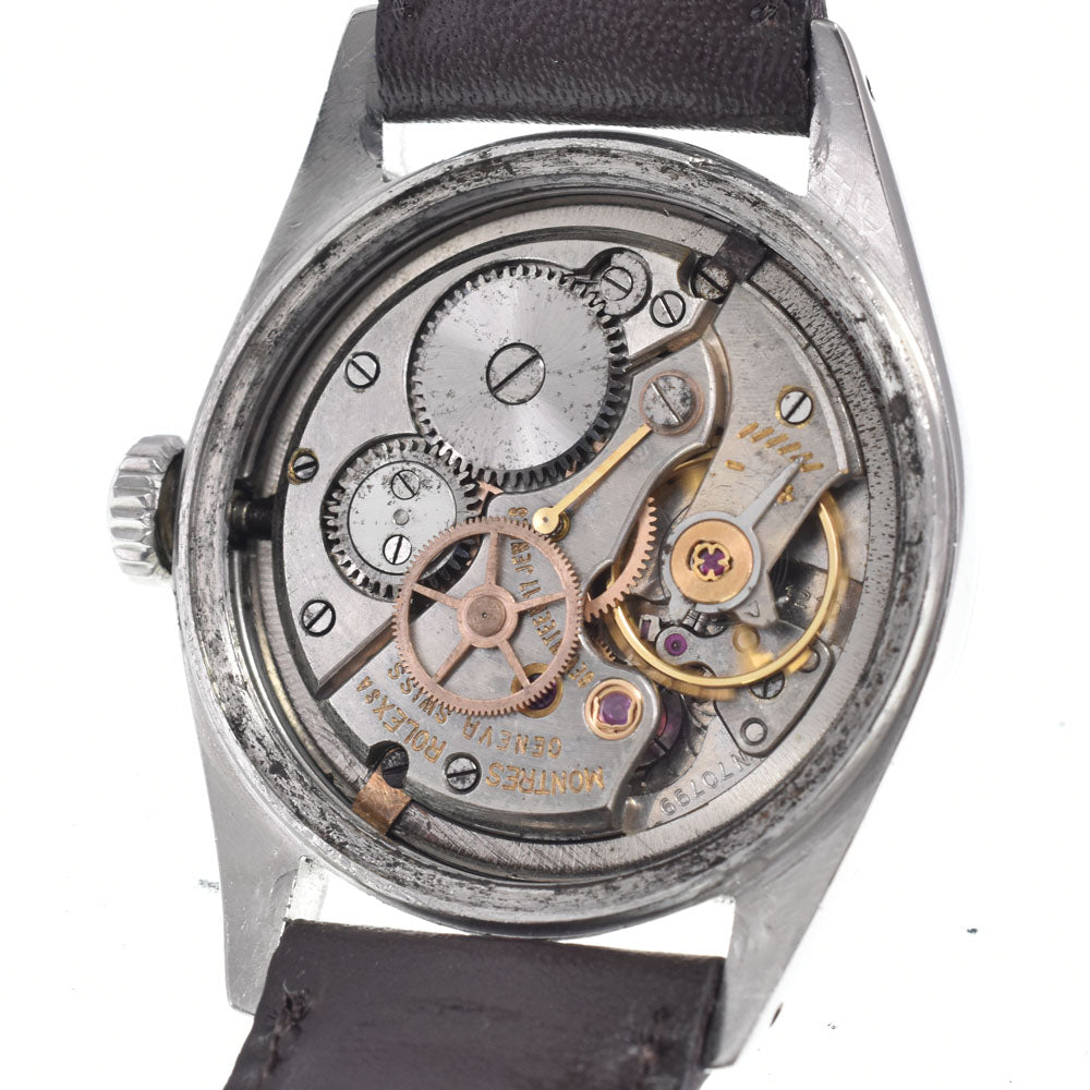 ROLEX Oyster Royal 6444 vintage Chevron Dial Cal.1210 Silver Dial Hand Winding Boy's
 Watch P#149090