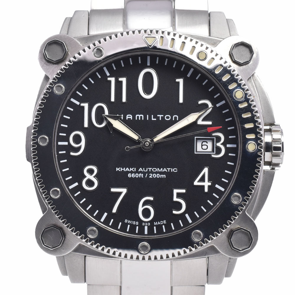 with paper HAMILTON Khaki Below Zero H785550 Date black Dial Automatic Men's
 Watch P#149095