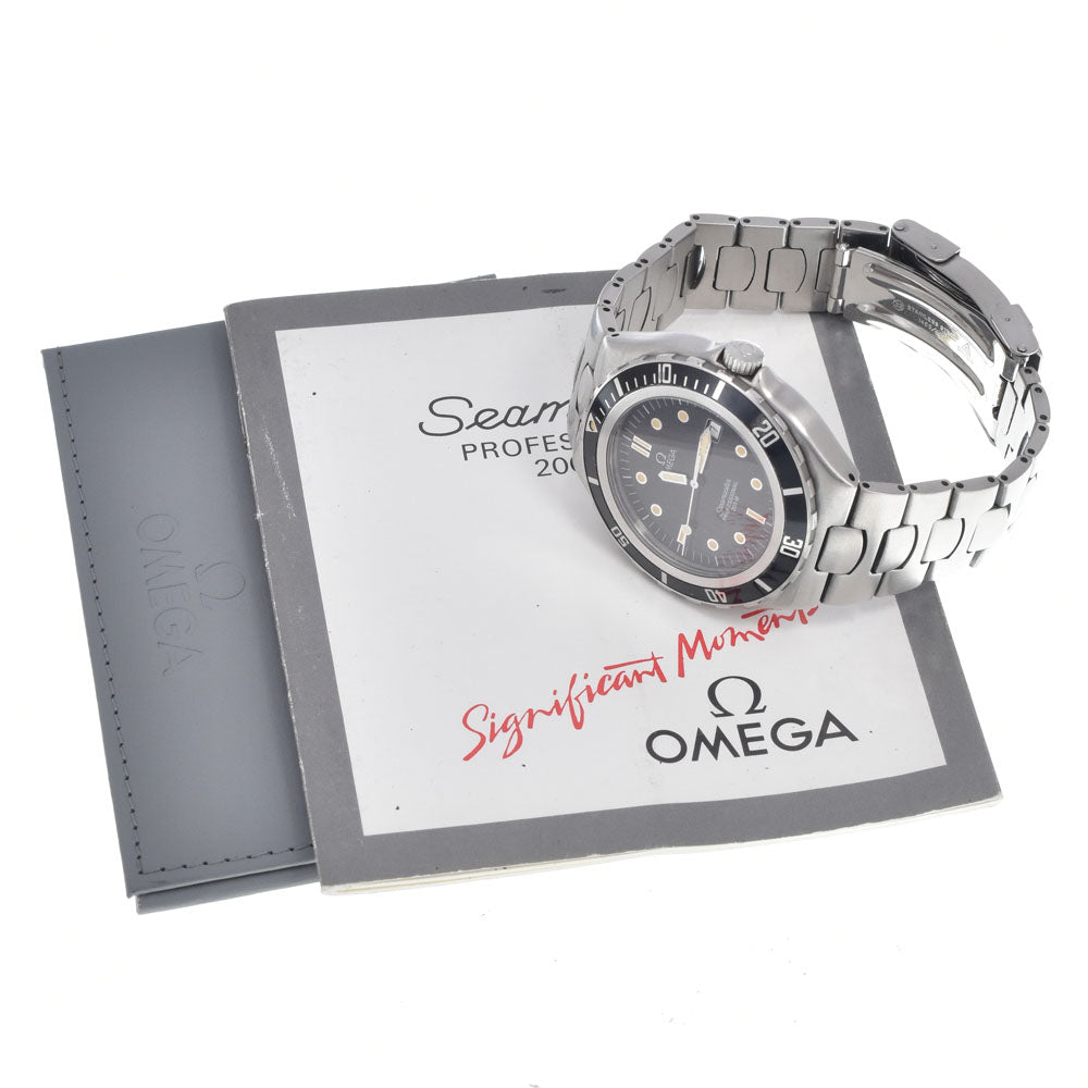 OMEGA Seamaster Professional 200M 396.1041 Large size 1.5" black Dial Quartz Men's
 Watch P#149098