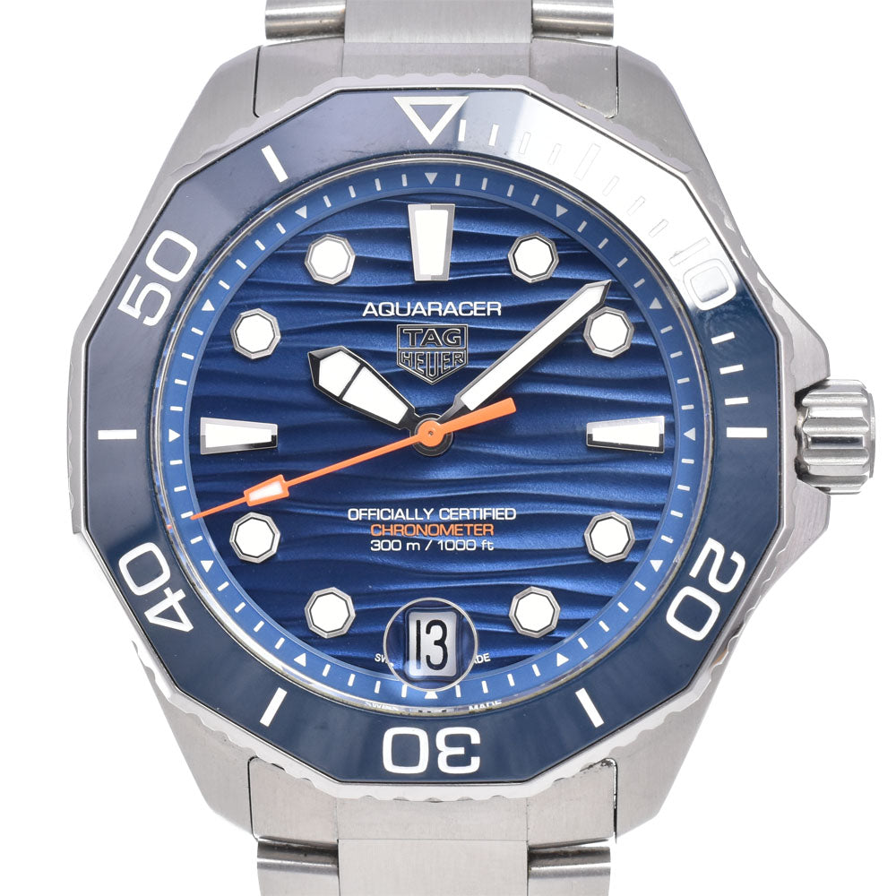 with paper TAG HEUER Aqua racer WBP5111.BA0013 Date blue Dial Automatic Men's
 Watch O#149100