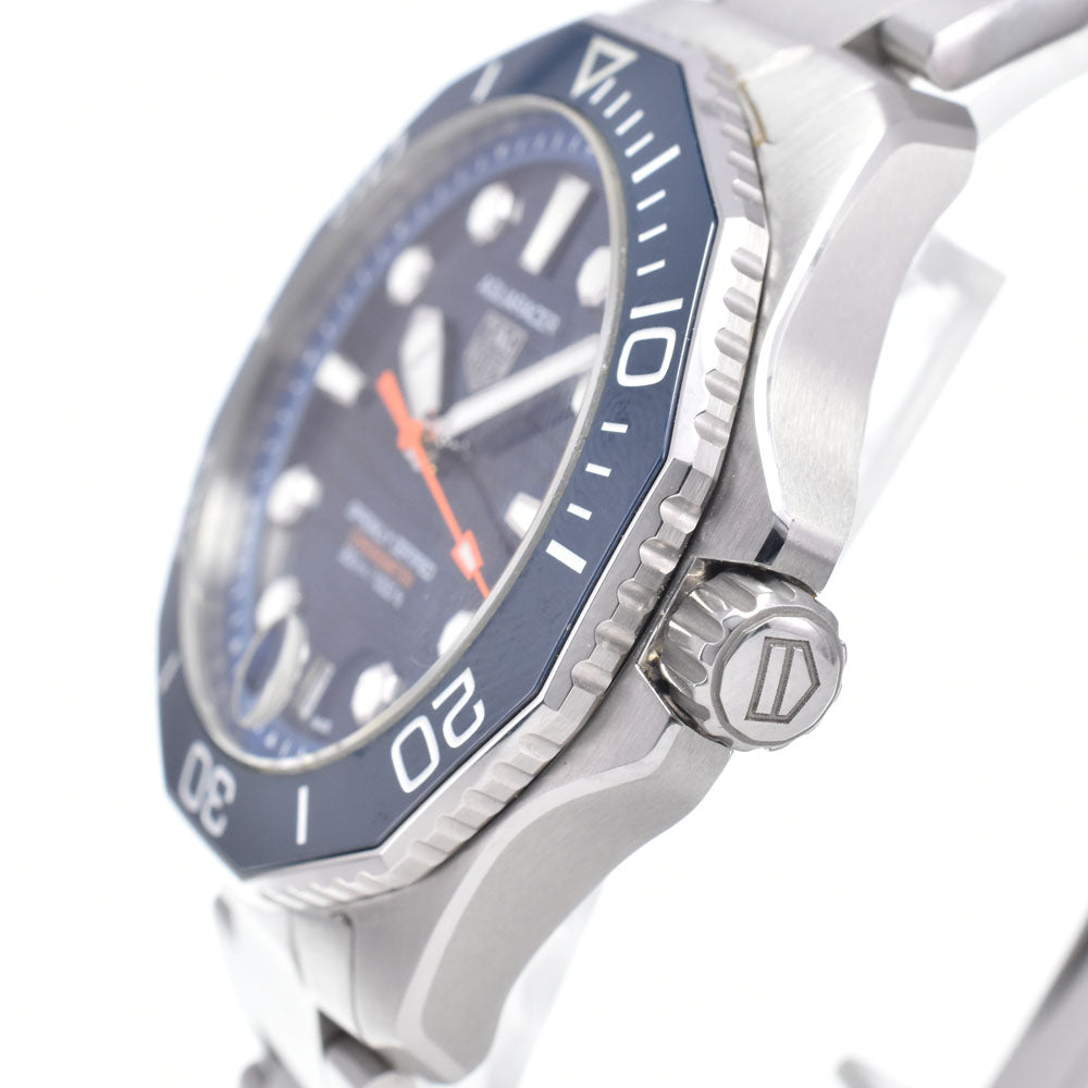 with paper TAG HEUER Aqua racer WBP5111.BA0013 Date blue Dial Automatic Men's
 Watch O#149100