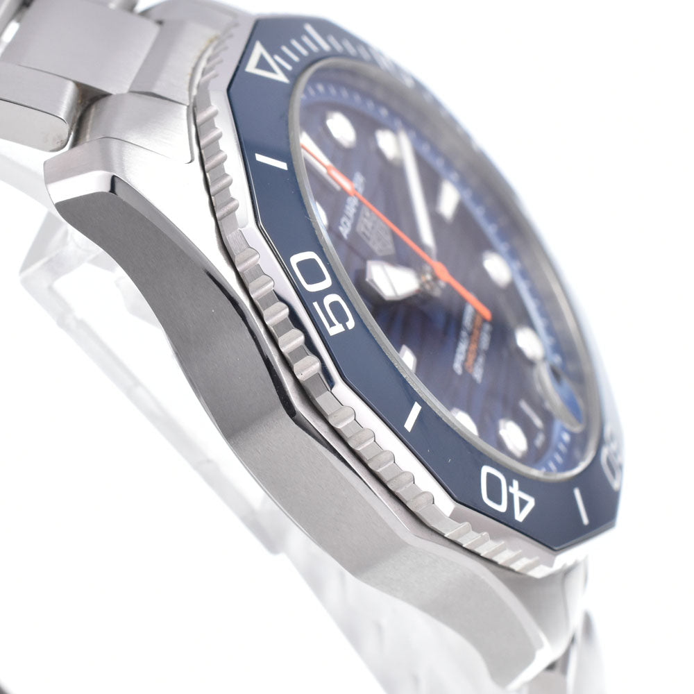 with paper TAG HEUER Aqua racer WBP5111.BA0013 Date blue Dial Automatic Men's
 Watch O#149100