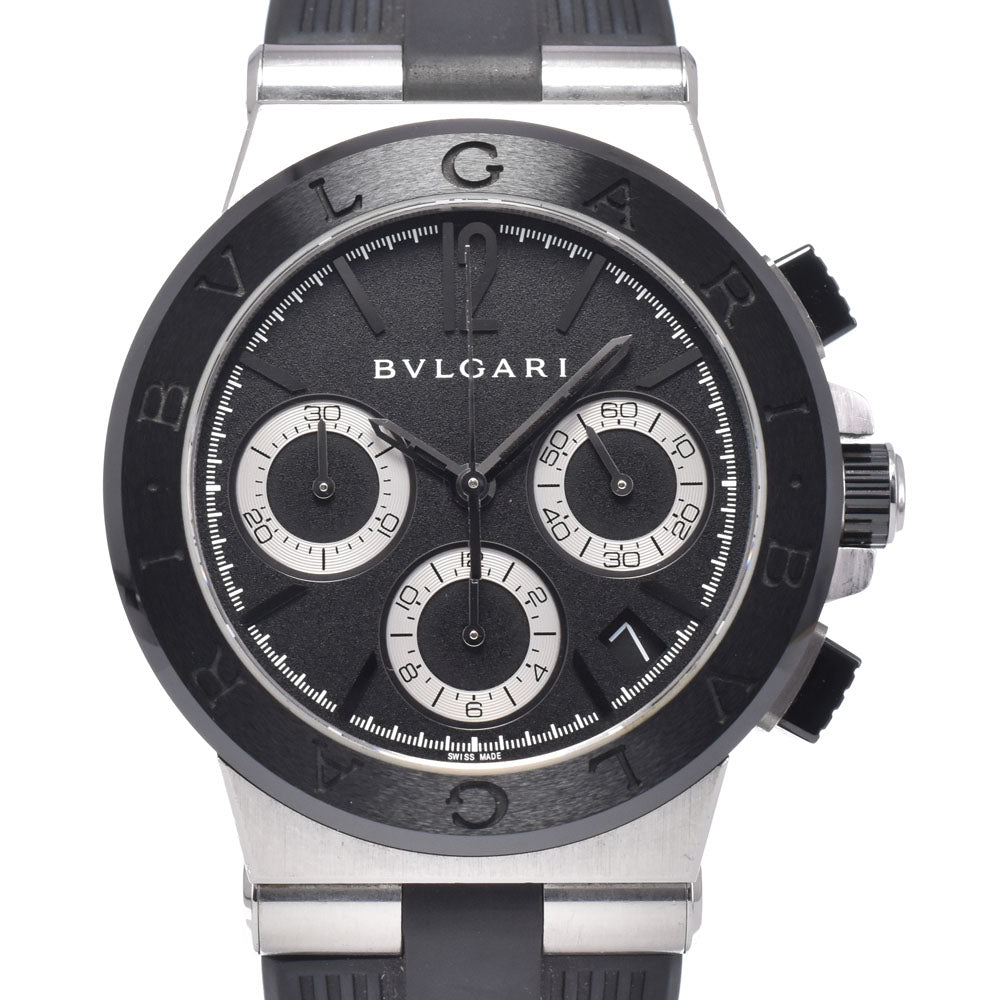 BVLGARI Diagono DG37SCCH Chronograph Date black Dial Automatic Men's
 Watch Q#149101