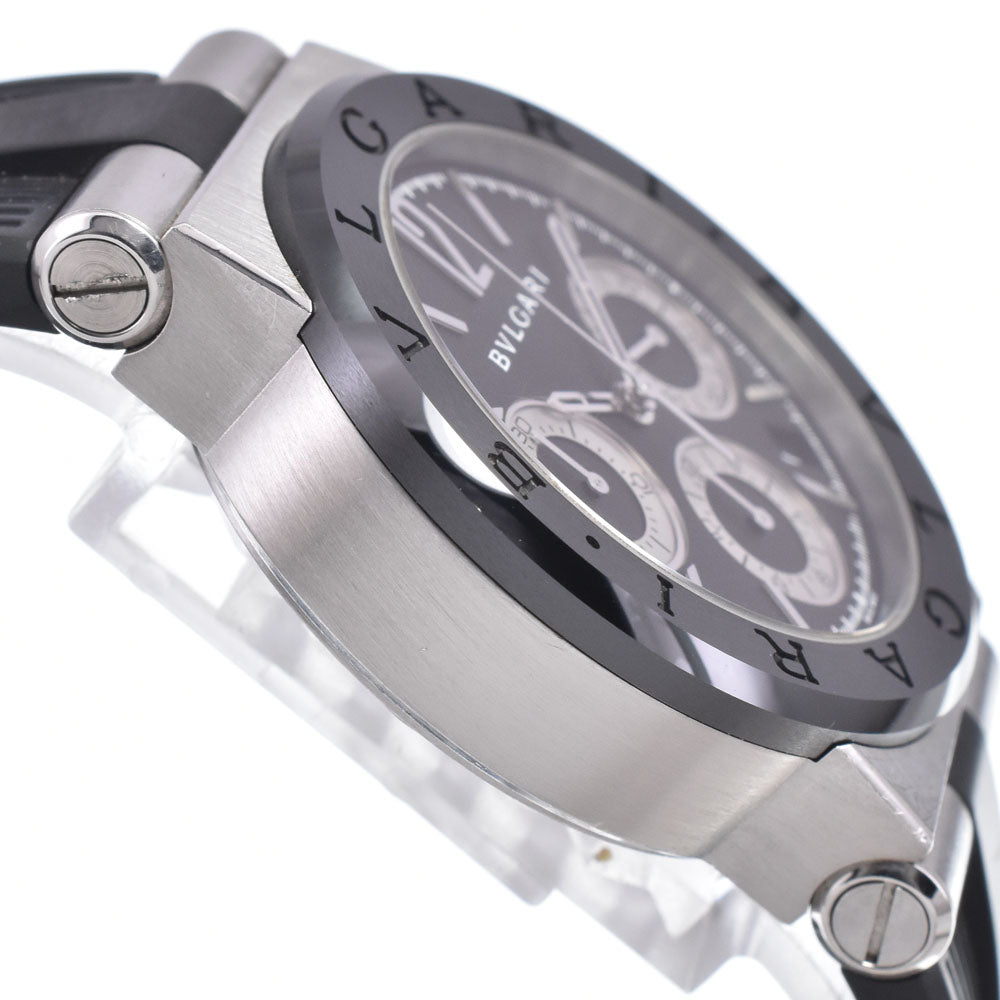 BVLGARI Diagono DG37SCCH Chronograph Date black Dial Automatic Men's
 Watch Q#149101