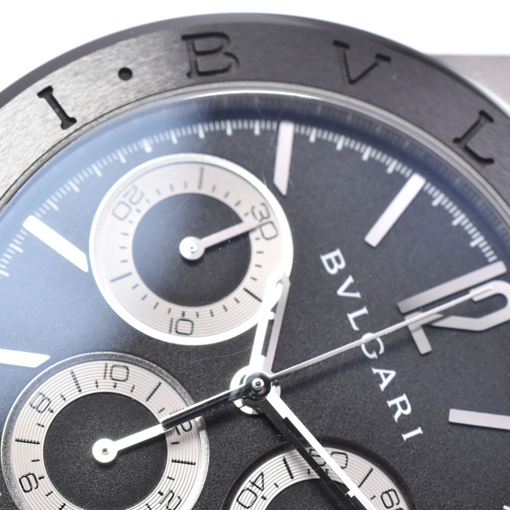 BVLGARI Diagono DG37SCCH Chronograph Date black Dial Automatic Men's
 Watch Q#149101