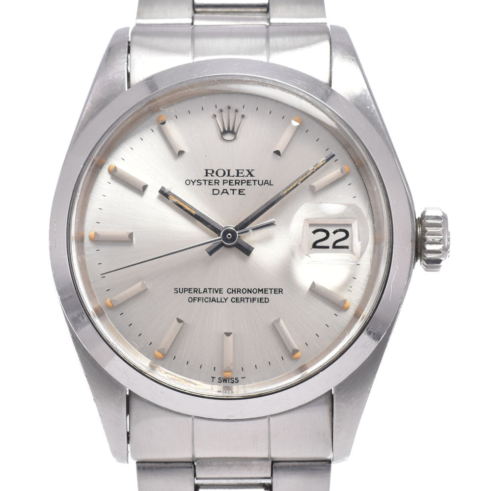 ROLEX Oyster perpetual date 1500 vintage Cal.1570 Silver Dial Automatic Men's
 Watch R#149104