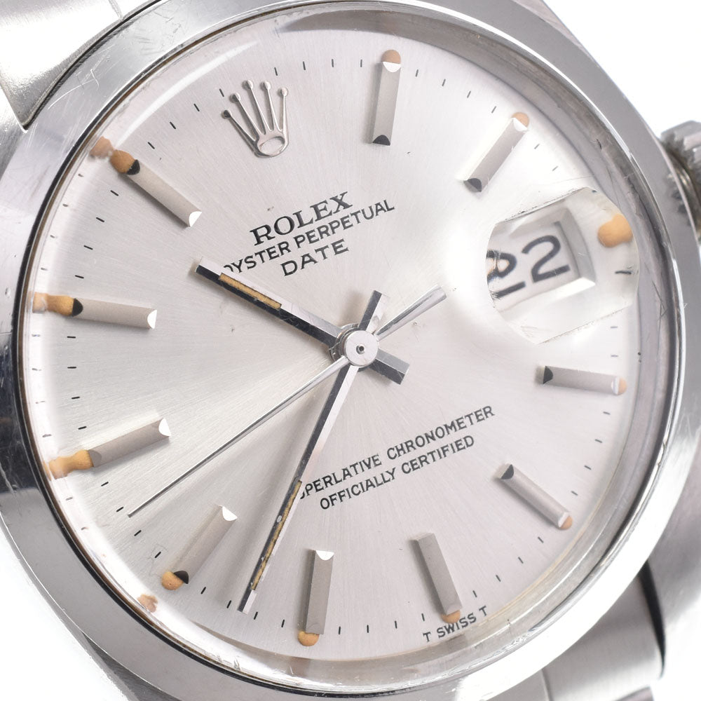 ROLEX Oyster perpetual date 1500 vintage Cal.1570 Silver Dial Automatic Men's
 Watch R#149104