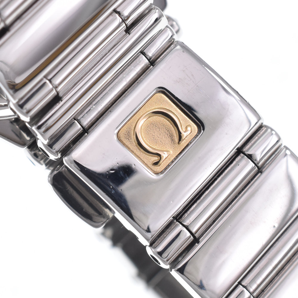 OMEGA Constellation Mini My Choice 1566.66 4P & 12P diamond Pink shell Dial Quartz Ladies
 Watch Q#149107