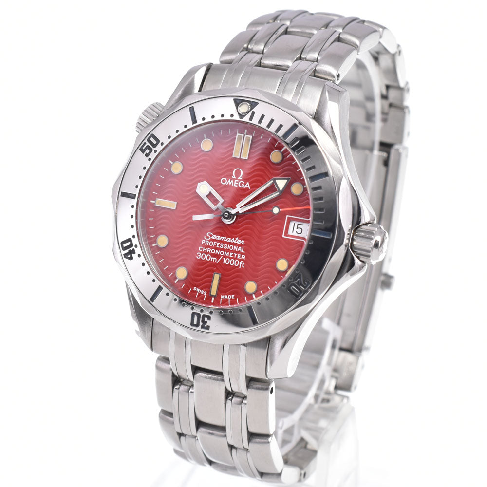 OMEGA Seamaster 300 Marui Limited 2552.61 Date Red Dial Automatic Boy's
 Watch B#149114