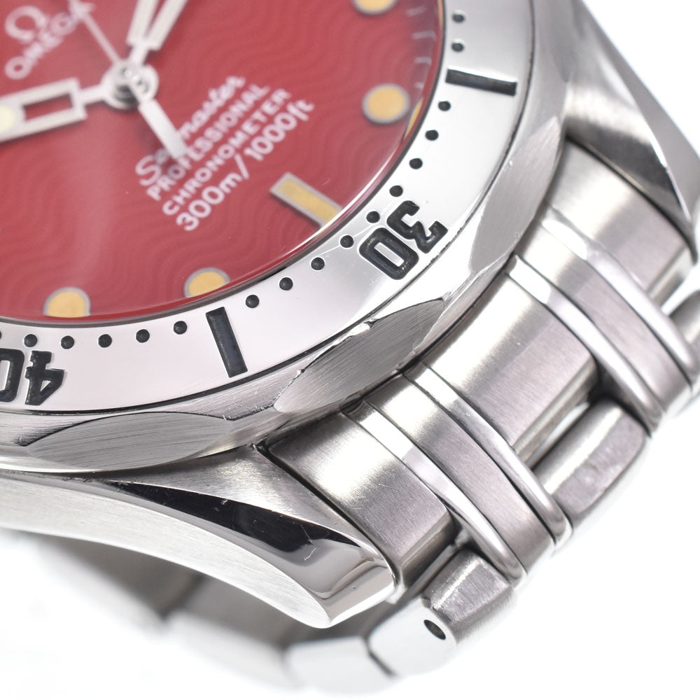 OMEGA Seamaster 300 Marui Limited 2552.61 Date Red Dial Automatic Boy's
 Watch B#149114