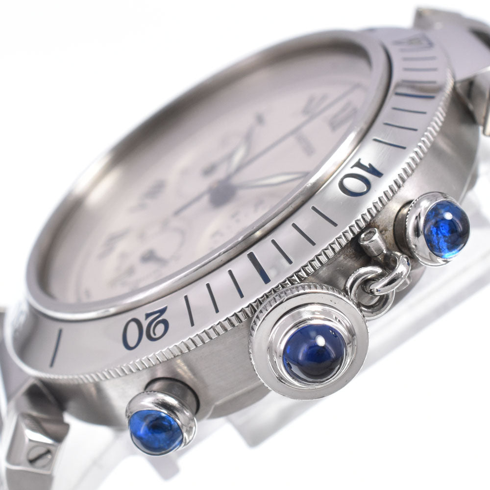 CARTIER Pasha Chronograph W31018H3/1050 Date Silver Dial Quartz Men's
 Watch A#149115