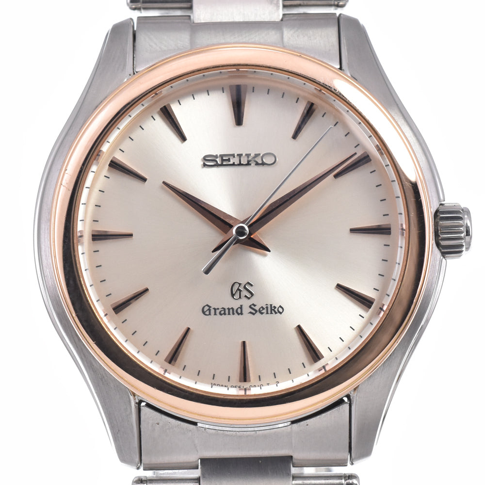 SEIKO Grand Seiko SBGX004/9F61-0A20 K18PG Bezel Silver Dial Quartz